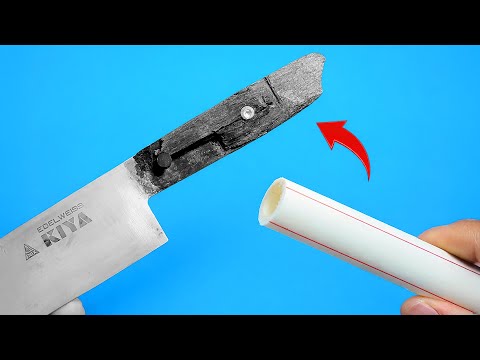 Stop Throwing Away Old PVC Pipes! I Will Show You How To Make A Knife Handle Out Of PVC