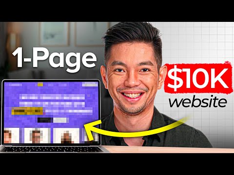 How to Create a $10,000 Website with Only 1 PAGE (AI + NO CODE)