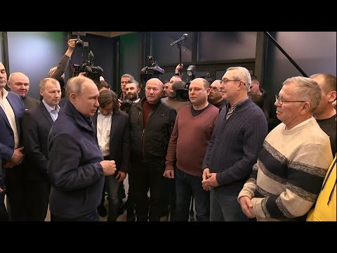 Vladimir Putin Talks to Truck Drivers