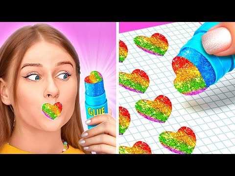 SPASSIGE DIY SCHULMATERIALIEN || Tolle Zeichentricks und Tipps von 123 GO! GOLD