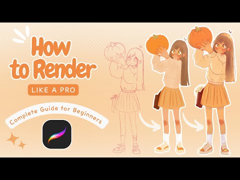 How to Render Like a Pro || Step-by-Step Guide for Beginners || Procreate Digital Drawing Tutorial✨