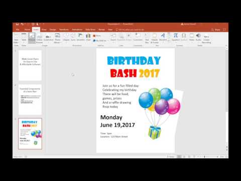 TUTORIAL- Make a Flyer on PowerPoint (BASIC)