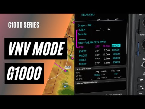 Using Vertical Navigation on the G1000 | VNV Mode | Top of Descent Planning