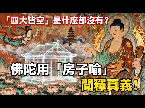 「四大皆空」是什麼都沒有？佛陀用「房子喻」闡釋真義！#佛學#佛教#佛法無邊#佛陀#修心#修行文化#智慧人生#禪悟人生#傳統文化#修行#玄學