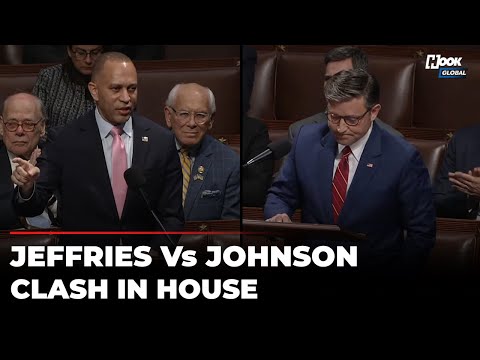 Hakeem Jeffries And Mike Johnson Go Against Each Other Moments Before House Votes To End Shutdown
