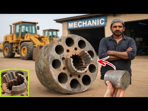 Hydraulic pump cylinder block was broken badly See craftsmanship and its very best to make new