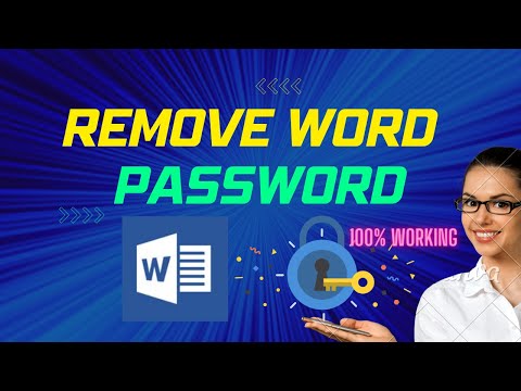 How to Remove Word Password without Software ? Working 100%✅