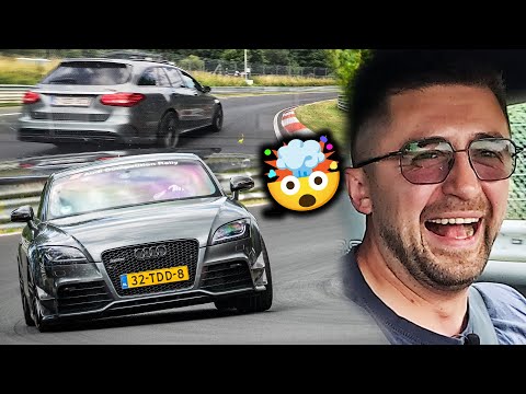 MANUAL 540hp Audi TT RS x CRAZY C63 S AMG Wagon! // Nürburgring