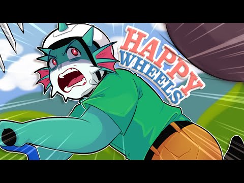 Bigpuffer Plays HAPPY WHEELS FOR THE FIRST TIME