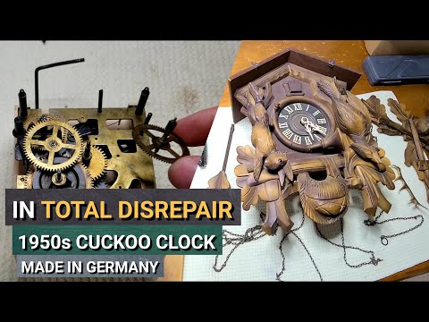 Damaged 1950s Cuckoo Clock Restoration