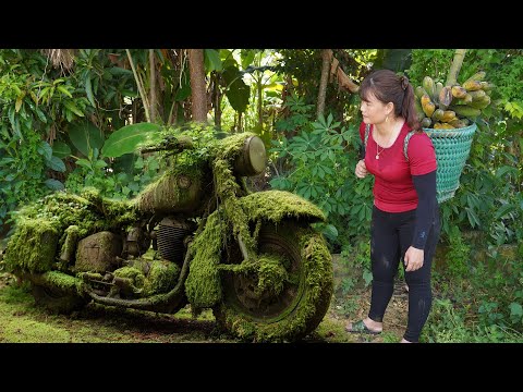 Girl Restores Retired Police Officer 1970 Police Motorcycle Abandoned | Blacksmith Girl