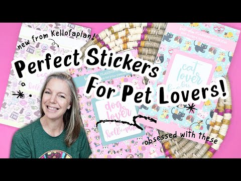 🐾 NEW Kellofaplan Sticker Books Flip-Through! | Pet Basics, Dog Lovers & Cat Lovers