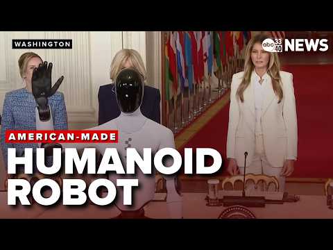 FIRST LADY Melania Trump & HUMANOID ROBOT at AI education summit