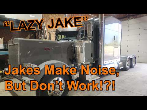 Trucker Buys a Peterbilt, but Didn't Know the Jakes Didn't Work. "Lazy Jakes"