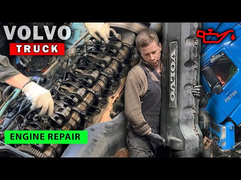 VOLVO FM. The end?) Engine repair. mileage 0.7 million. No oil pressure. D11C