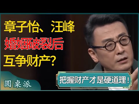 章子怡汪峰婚姻破裂后互争财产？没有永恒的婚姻，只有永恒的钱财，把握财产才是硬道理！ #窦文涛 #梁文道 #马未都 #周轶君 #马家辉 #许子东 #圆桌派 #圆桌派第七季
