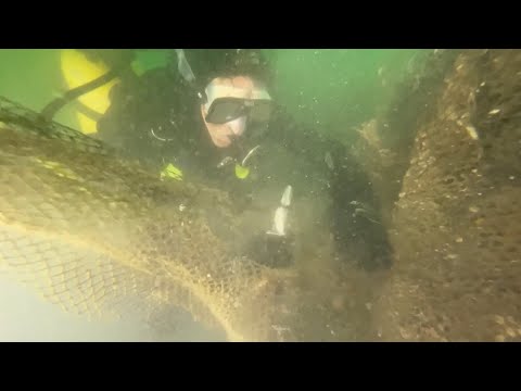 Fishing Net Pulled From Ocean and Recycled Into Useful Bags