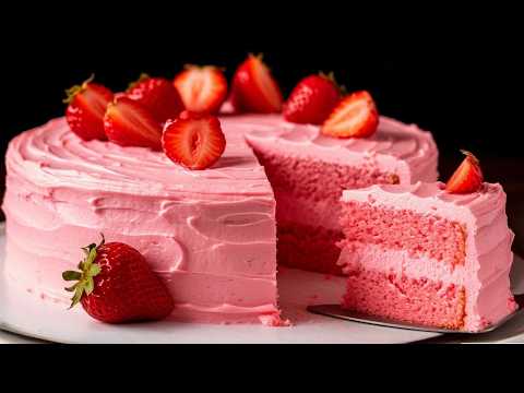 I found the perfect strawberry cake recipe! The most tender and delicious!