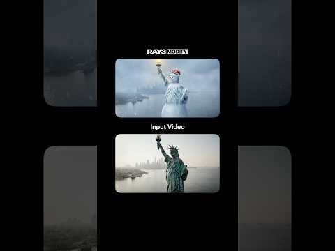 BTS: Merry Merry Modify! Happy Holidays wrapped up with Ray3 Modify Dream Machine. 🎄