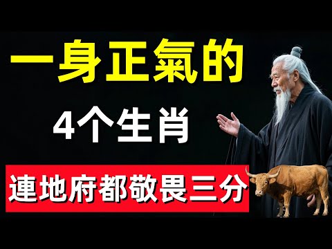 這4个生肖一身正氣，連地府都敬畏三分！#修行思維 #修行 #福報 #禪 #道德經 #覺醒 #開悟 #禅修