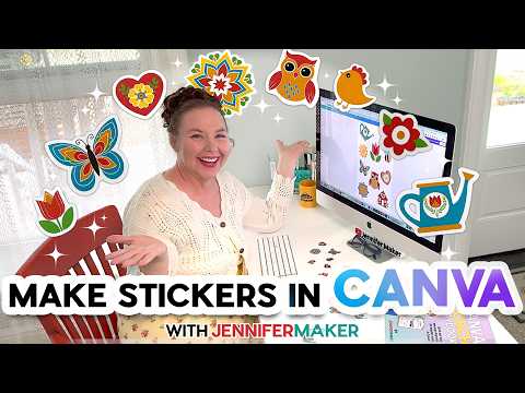 Make Stickers in Canva for Free! (Beginner Friendly)