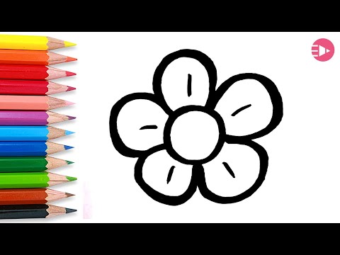 Cara Menggambar Bunga dengan mudah untuk pemula