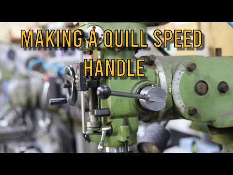 Making a quill speed reposition  handle.