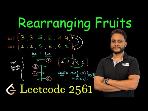 Rearranging Fruits | Leetcode 2561
