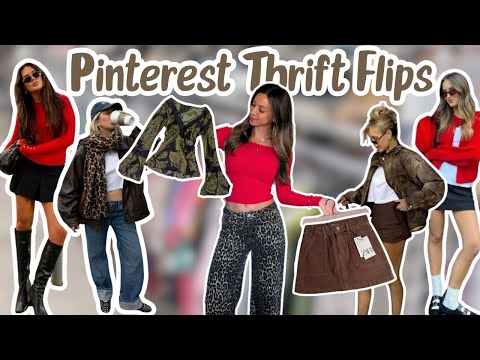 Turning My THRIFT FLIPS into my Pinterest DREAM outfits