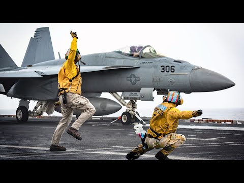 INSIDE the Madness: Aircraft Carrier Flight Deck Operations | Controlled Chaos of a Floating Runway