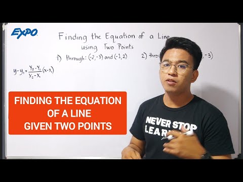 Finding the Equation of the Line Given Two Points - Grade 8 Math