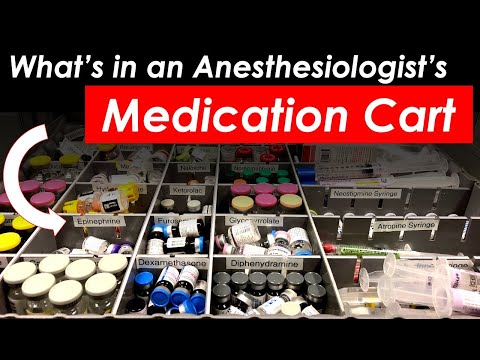 Contents of the Anesthesiologist's Medication Cart in the Operating Room