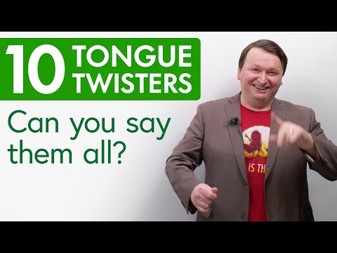 10 ENGLISH TONGUE TWISTERS to improve your speaking skills