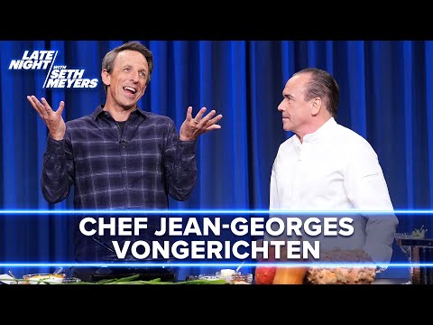 Chef Jean-Georges Vongerichten Teaches Seth to Make Shrimp, Squash and Cucumber Mint Martinis