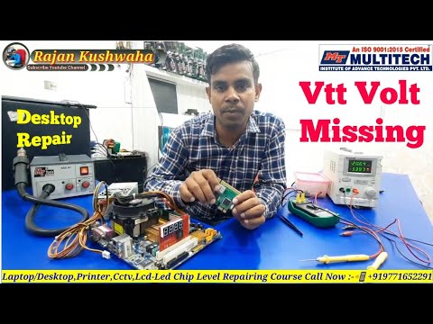 desktop motherboard repair cpu vtt voltage missing