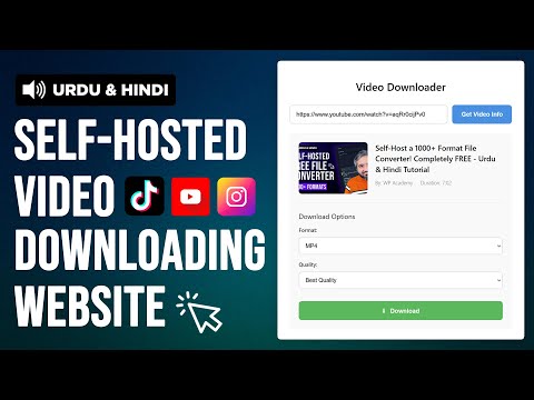Create a Video Downloader Website using YT-DLP | Urdu & Hindi Tutorial