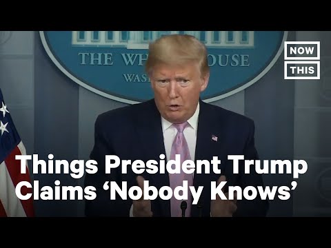 Trump on All the Things ‘Nobody Knew’ | NowThis