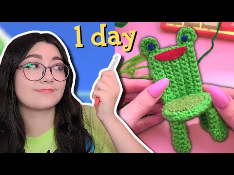 how many froggy chairs can I crochet in 1 day?
