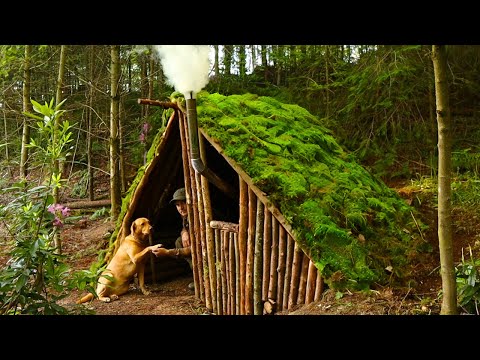 2 Years Alone In The Wild Building 5 Stealth Bushcraft & Survival Shelters | Log Cabin | Wilderness