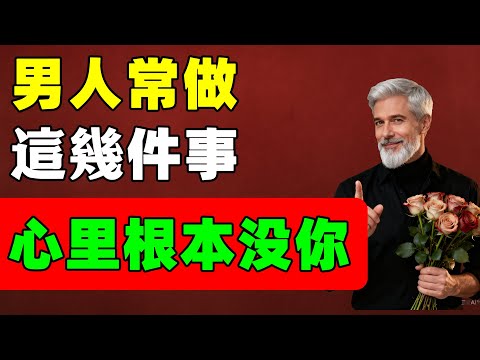 不管情人還是夫妻，男人經常做這幾件事，別傻了，他心裡根本沒你！