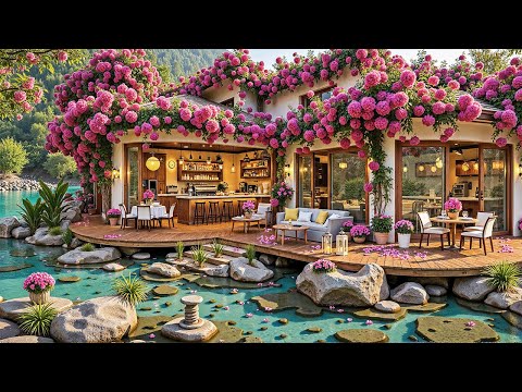 Spring Jazz Music For Stress Relief - Soft Coffee Shop Ambience To Relaxing, Studying And Working