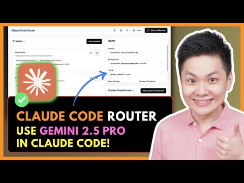 Claude Code Router: Use Gemini 2.5 Pro FREE API in Claude Code