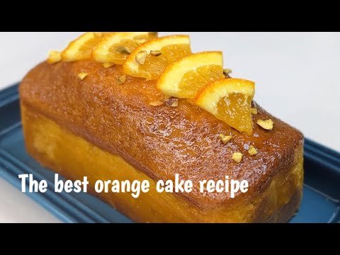 最好吃的特濃香橙蛋糕食譜之一,味道天然無需打蛋器,只要用手攪拌就成功 The best Orange Pound Cake easy recipe Amazing Orange Cake Recipe