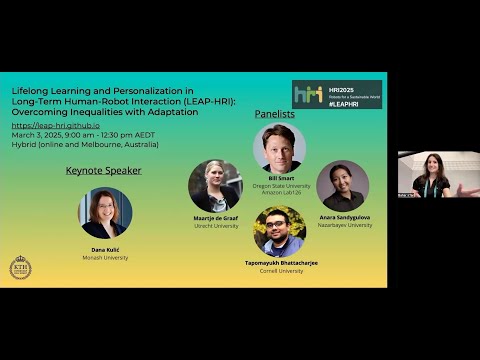 Lifelong Learning and Personalization in Long-Term Human-Robot Interaction (LEAP-HRI) Workshop 2025
