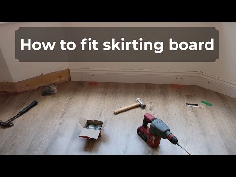 How to install skirting board