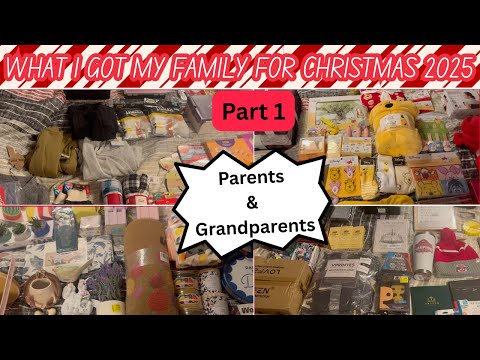 WHAT I GOT MY FAMILY FOR CHRISTMAS (PART 1) ~  PARENTS & GRANDPARENTS ~ VLOGMAS 2025