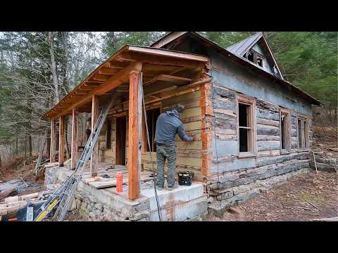 Man Renovates 100-Year-Old CABIN in 2 YEARS | Start to Finish by @HomesteadingDays