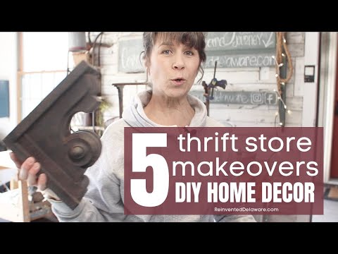 5 Thrift Store Makeover Ideas | DIY Home Decor | Upcycled Home Decor