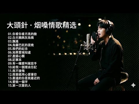 大頭針1【大头针 · 烟嗓情歌精选】那些年我们听到心碎的歌🔥翻唱合集（一小时纯享版)#你看你看月亮的臉#如果雲端知道#星語心願#記事本#我曾經用心愛著你#第一次愛的人