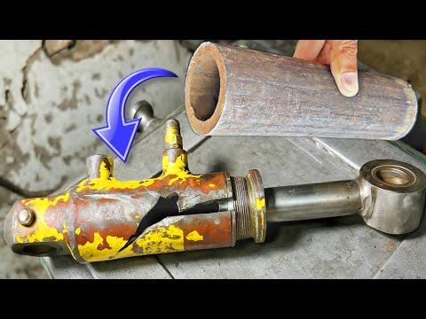 Saving $$$! Repairing of Broken Hydraulic Jack Cylinder by Iron Pipe